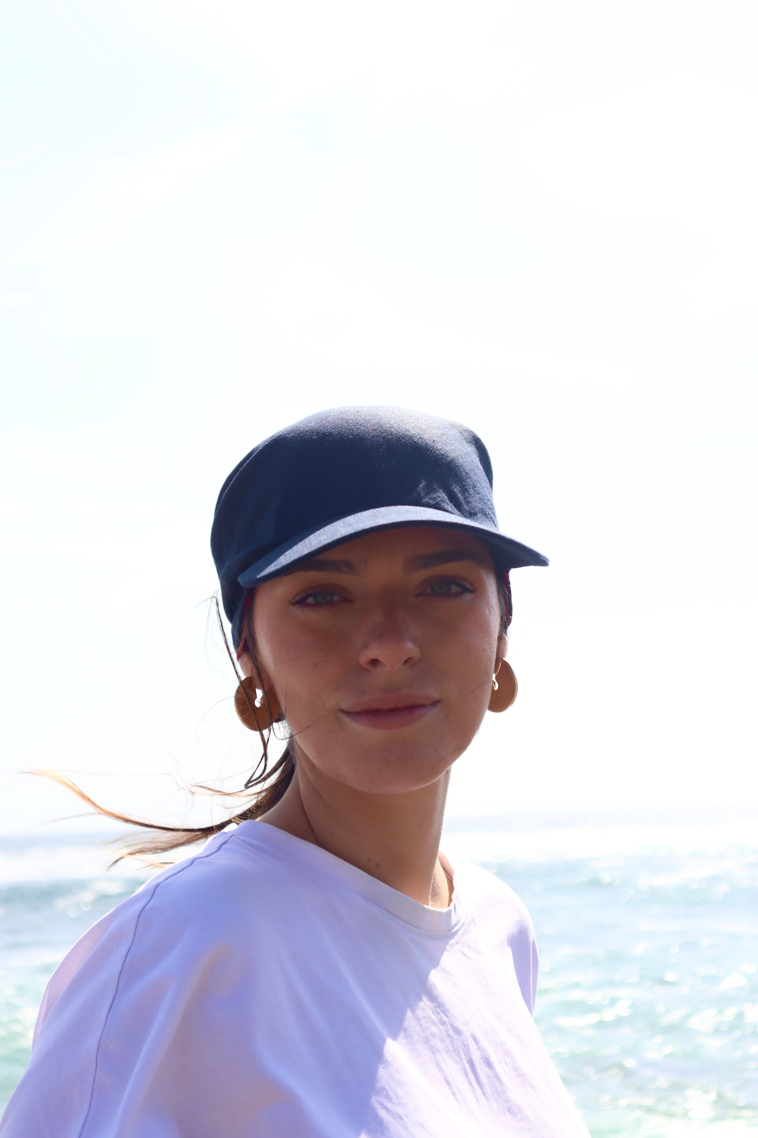 Visera Macana Azul con Rojo