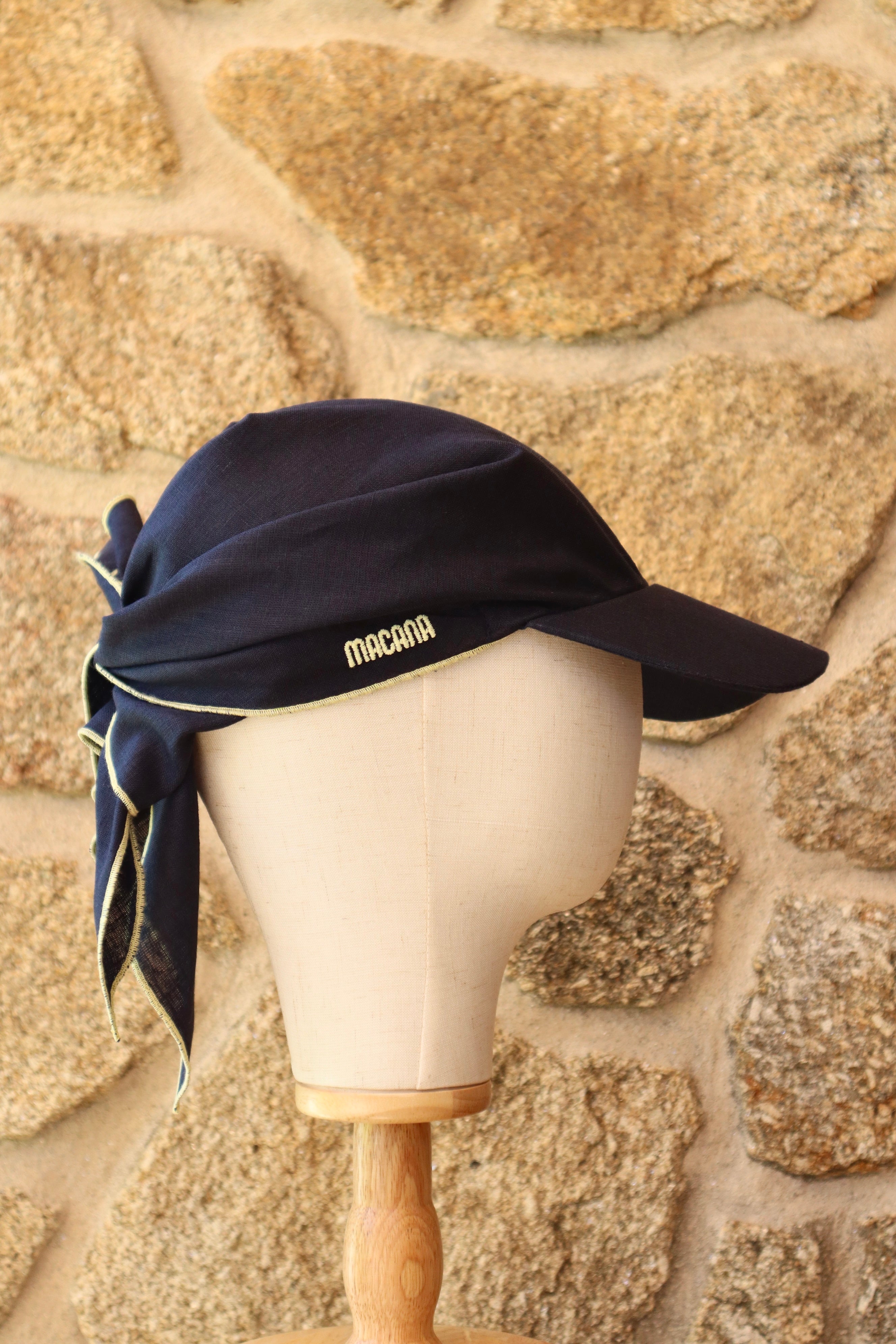 Visera Macana Extra Azul y Amarillo