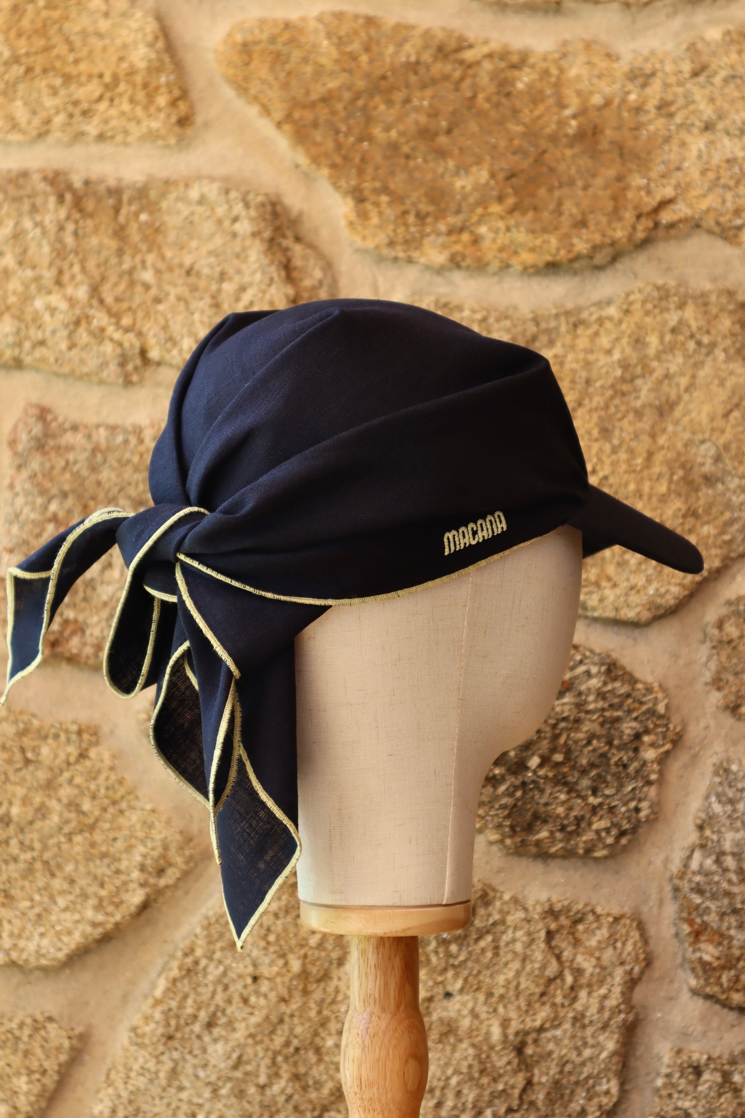 Visera Macana Extra Azul y Amarillo