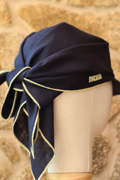 Visera Macana Extra Azul y Amarillo